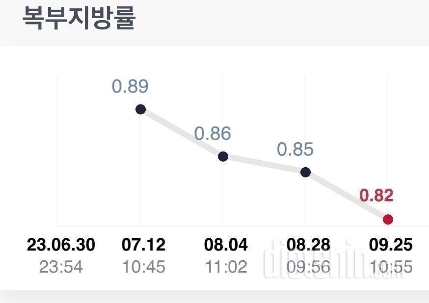 운동&식단 3개월 체중 60.7 kg -> 47.7 kg / 체지방률 32.5% -> 17.3%