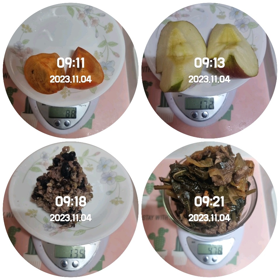 11월 04일( 아침식사 691kcal)