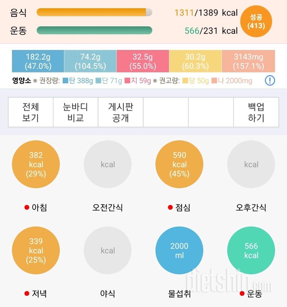 30일 밀가루 끊기68일차 성공!