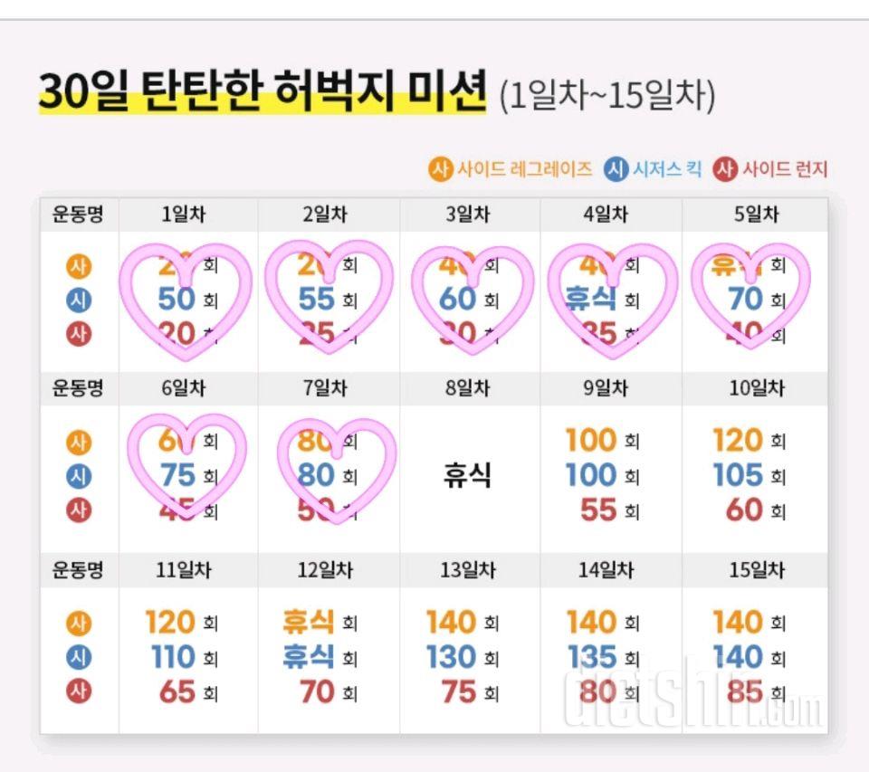 30일 탄탄한 허벅지7일차 성공!