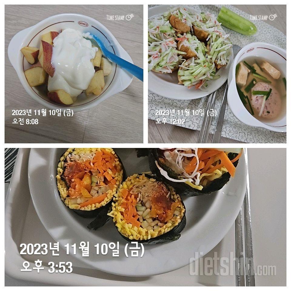 [다신22기] 10일차 식단/운동