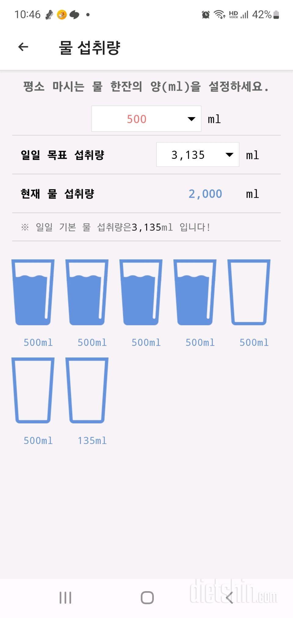 30일 하루 2L 물마시기33일차 성공!