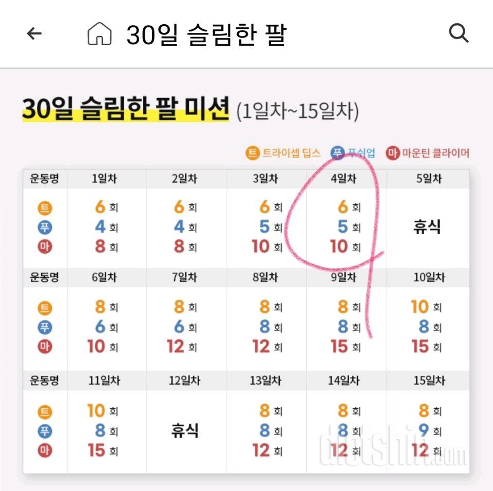 30일 슬림한 팔64일차 성공!