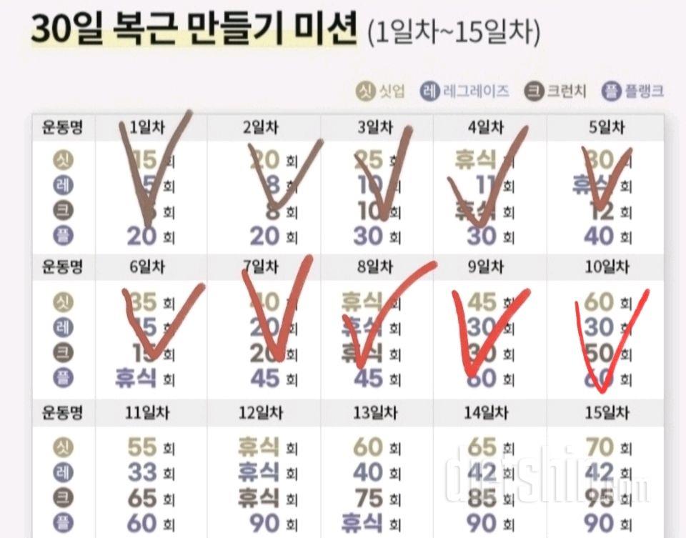 30일 복근 만들기40일차 성공!