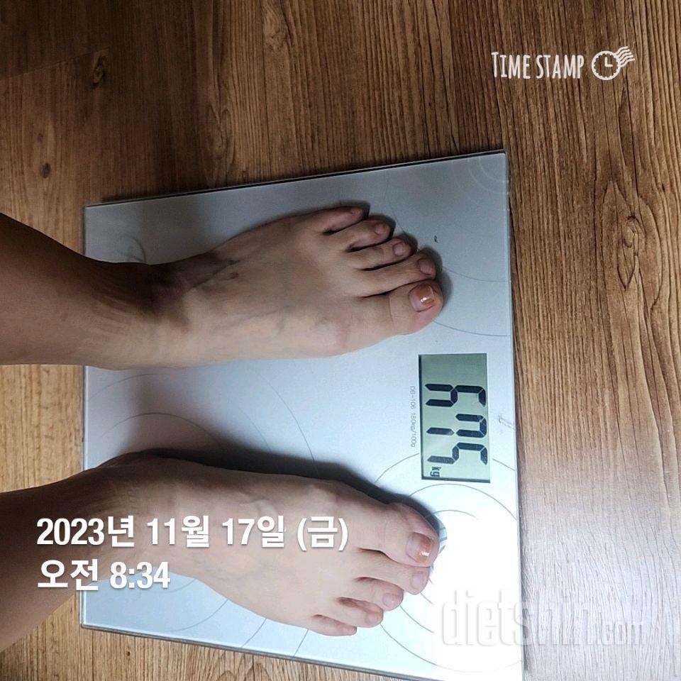 7일 아침 몸무게 재기12일차 성공!