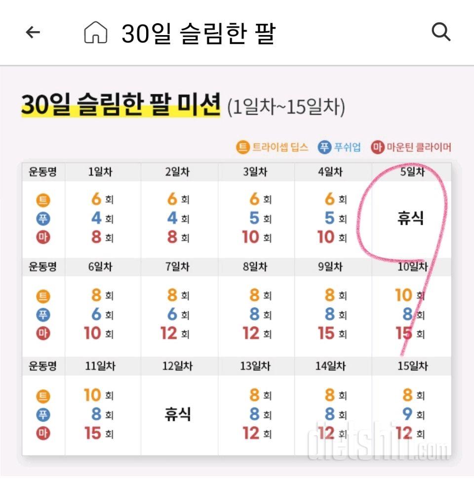 30일 슬림한 팔65일차 성공!