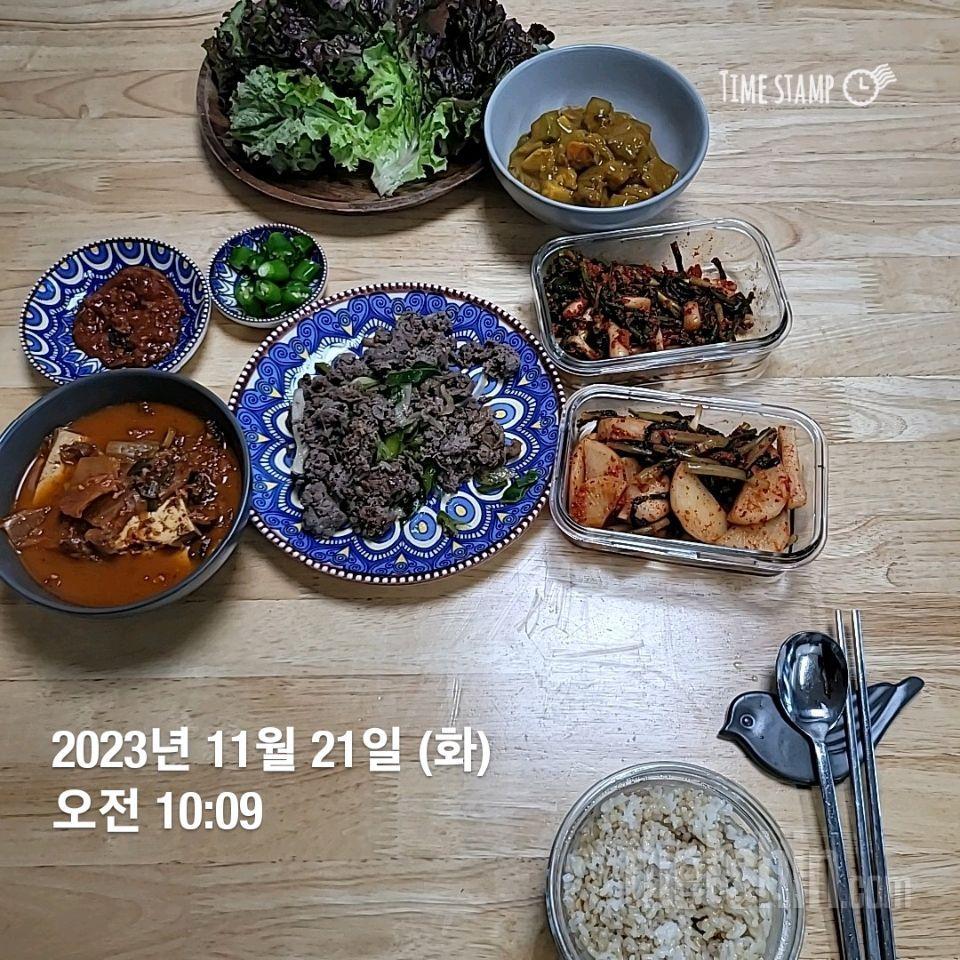 [다신22기] 21일차 체중+눈바디+식단+운동