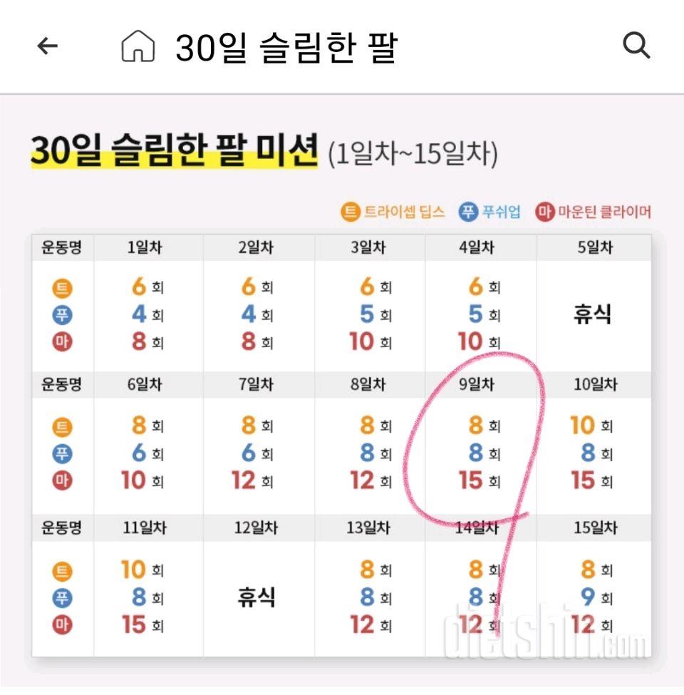 30일 슬림한 팔69일차 성공!