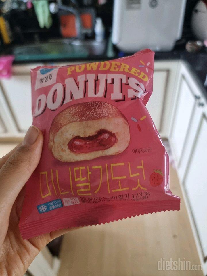 청정원 미니 딸기 도넛