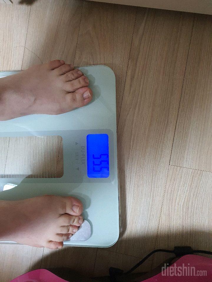 7일 아침 몸무게 재기 1일차 성공!