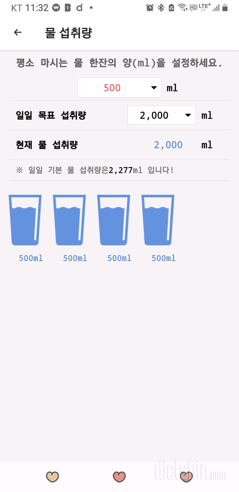 30일 하루 2L 물마시기3일차 성공!