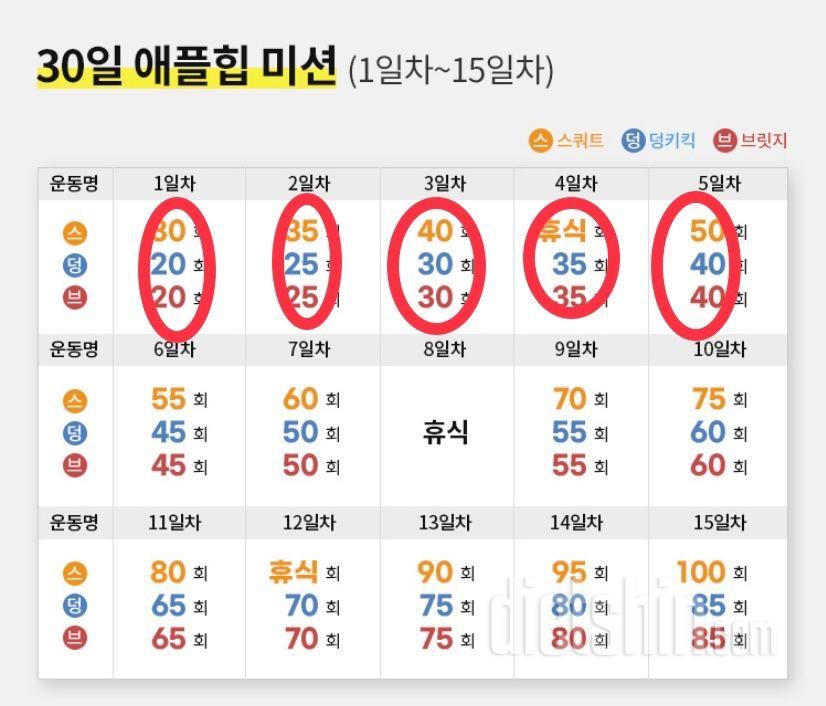 30일 애플힙5일차 성공!