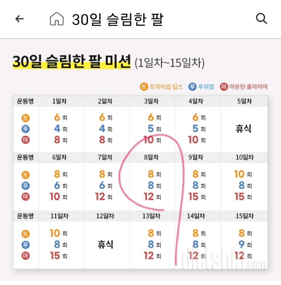 30일 슬림한 팔68일차 성공!