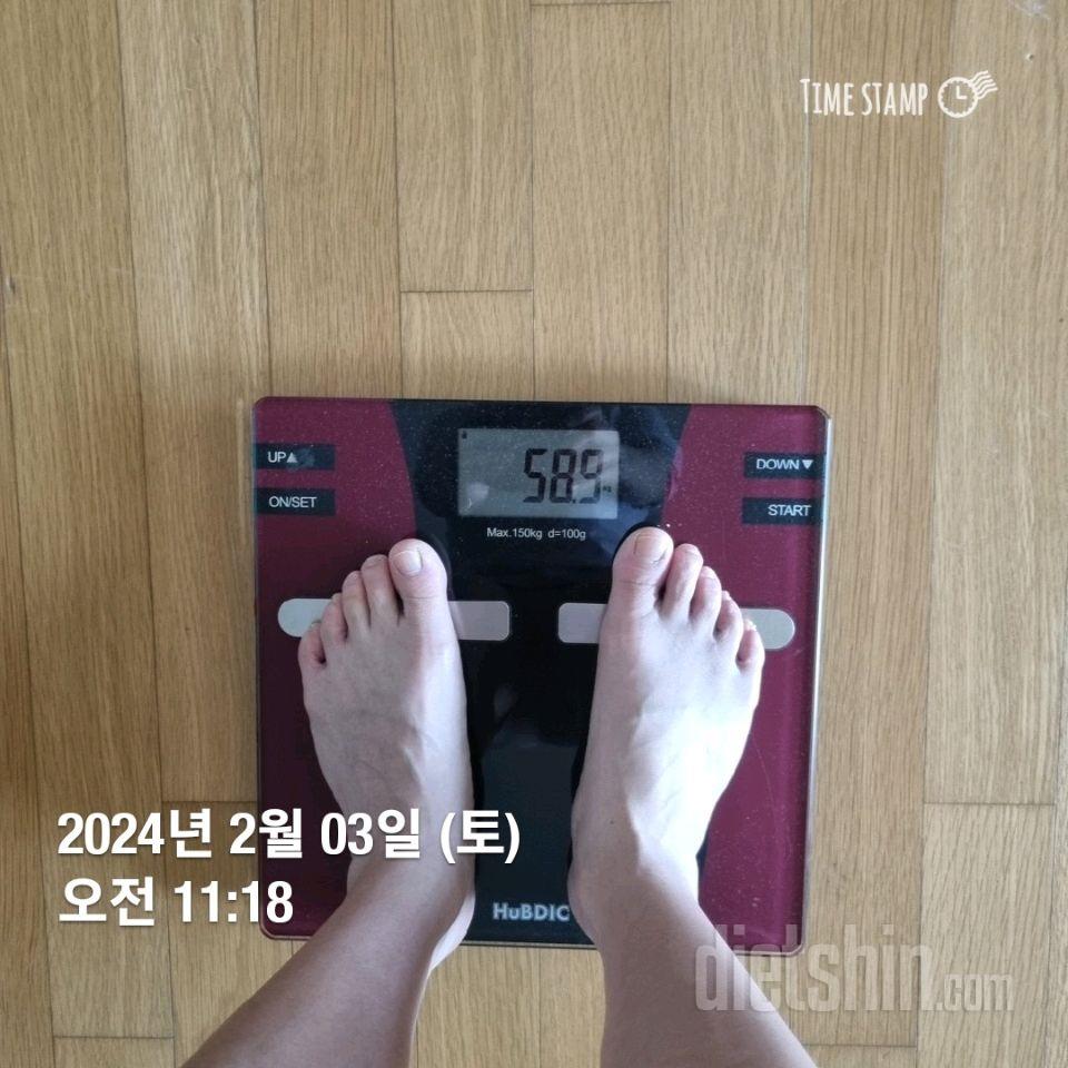 7일 아침 몸무게 재기3일차 성공!