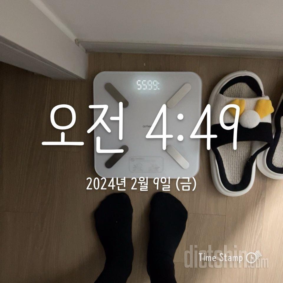 7일 아침 몸무게 재기9일차 성공!