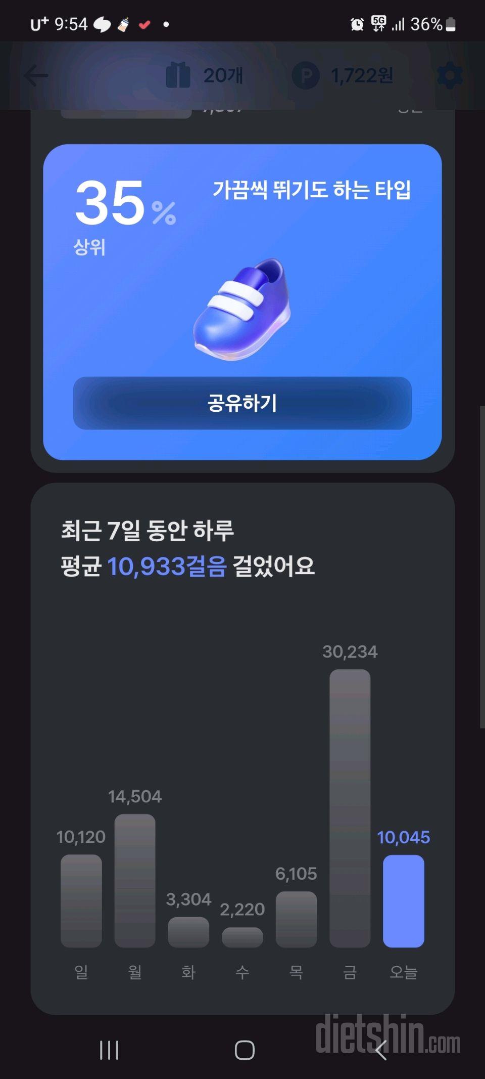 30일 만보 걷기28일차 성공!