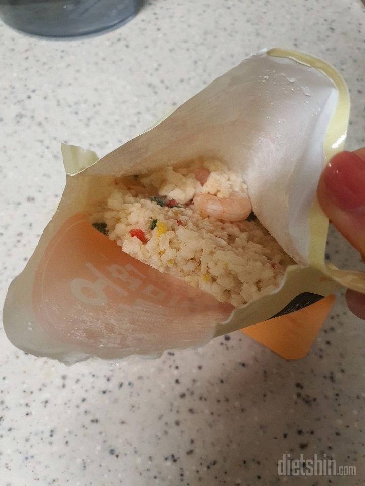 오늘은 현미밥 새우, 든든한 한끼