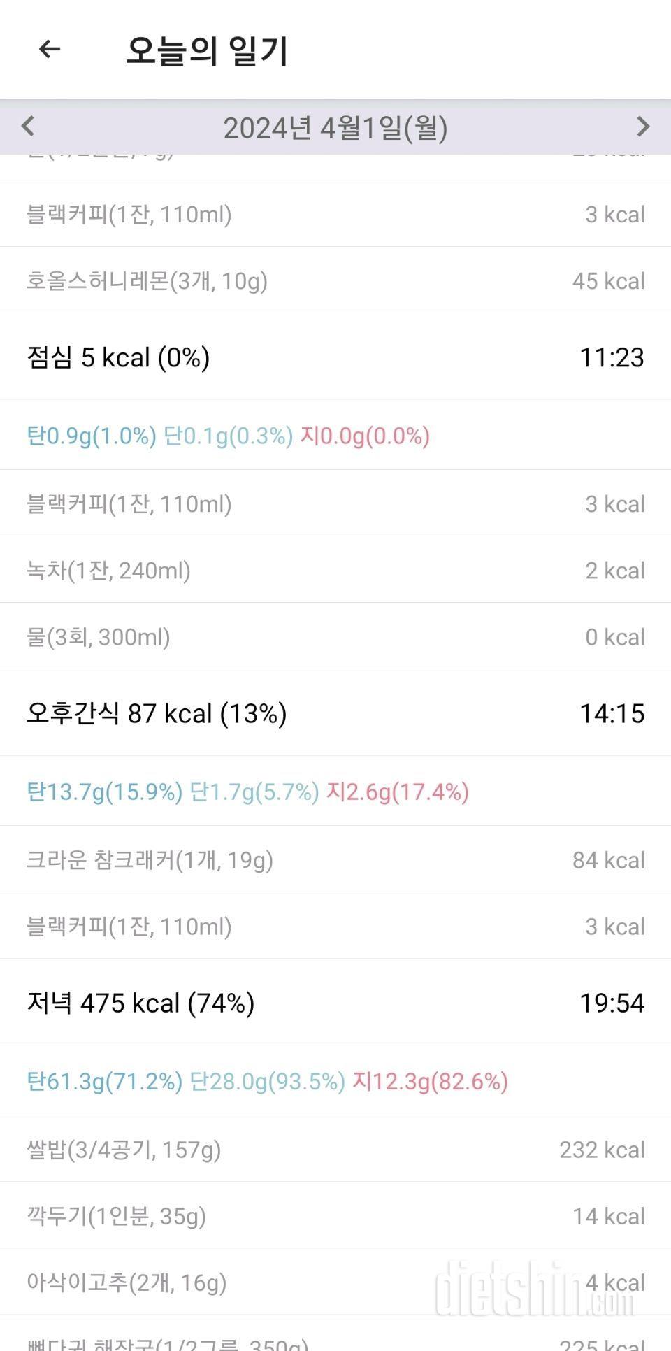 K 26일차) 반 이슬~~ (성공 20, 실패 6. -1.4Kg)