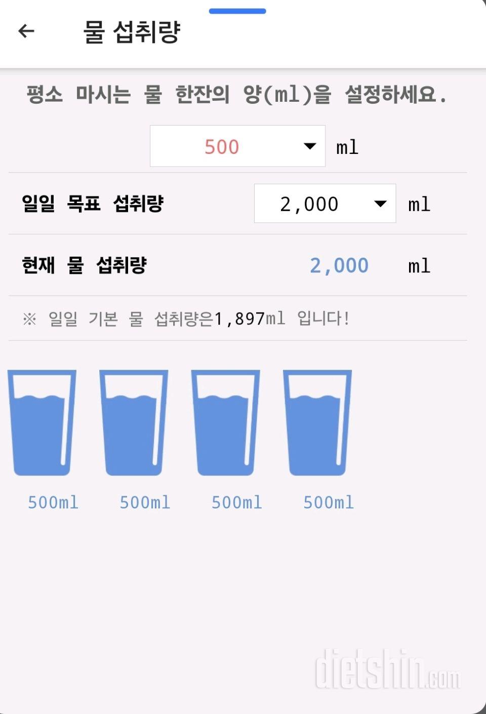 30일 하루 2L 물마시기27일차 성공!