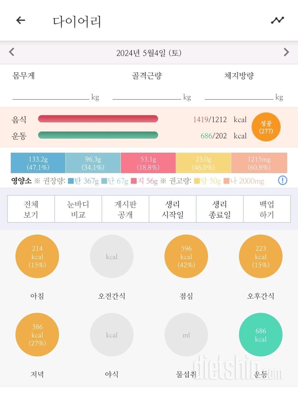 30일 밀가루 끊기28일차 성공!