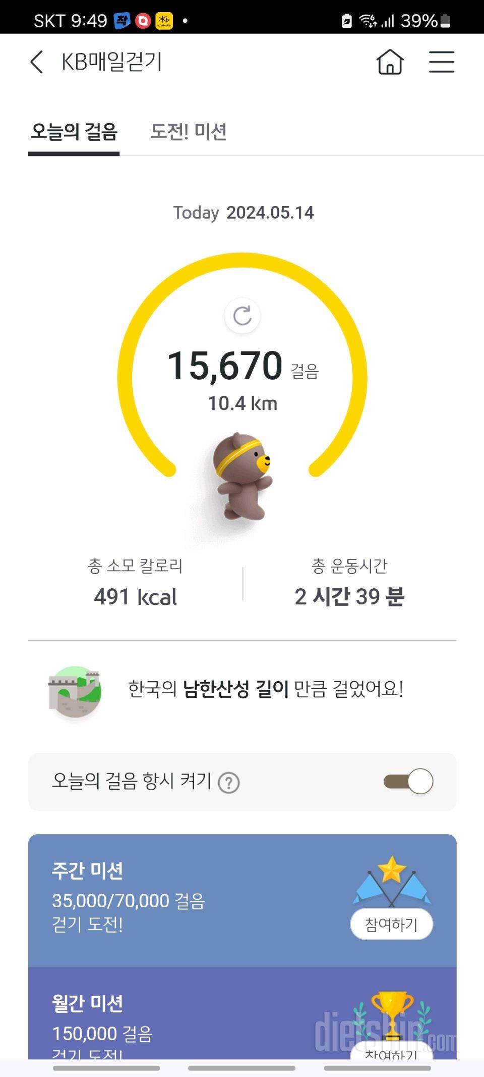 5월 14일 화요일