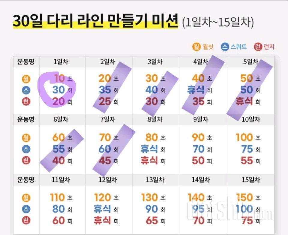 30일 다리라인 만들기7일차 성공!