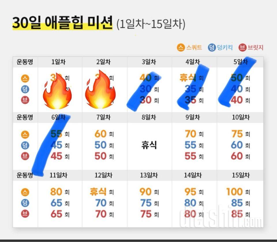 30일 애플힙5일차 성공!