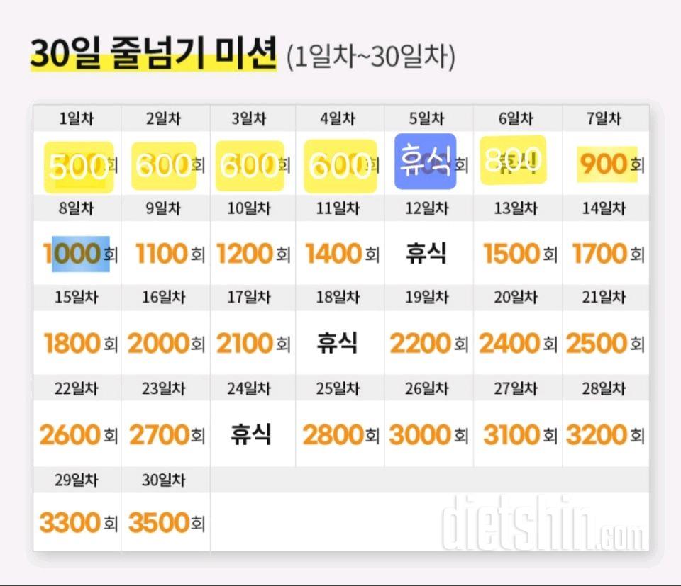 30일 줄넘기8일차 성공!