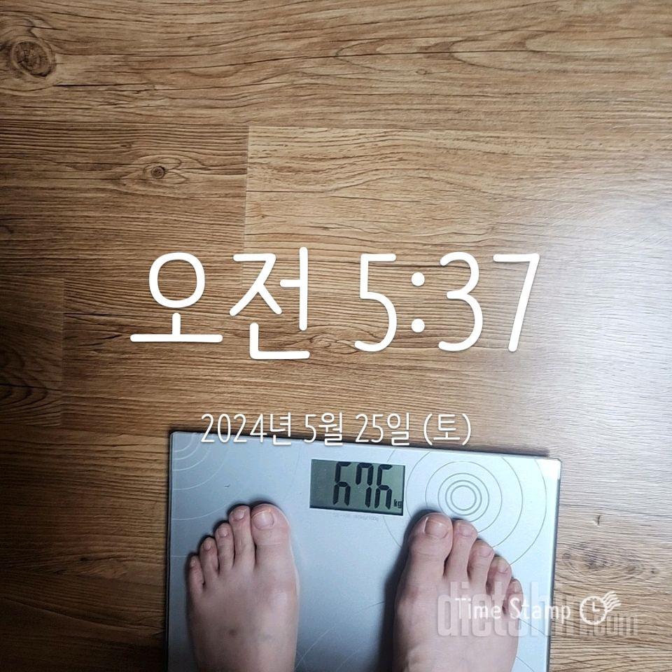 7일 아침 몸무게 재기168일차 성공!