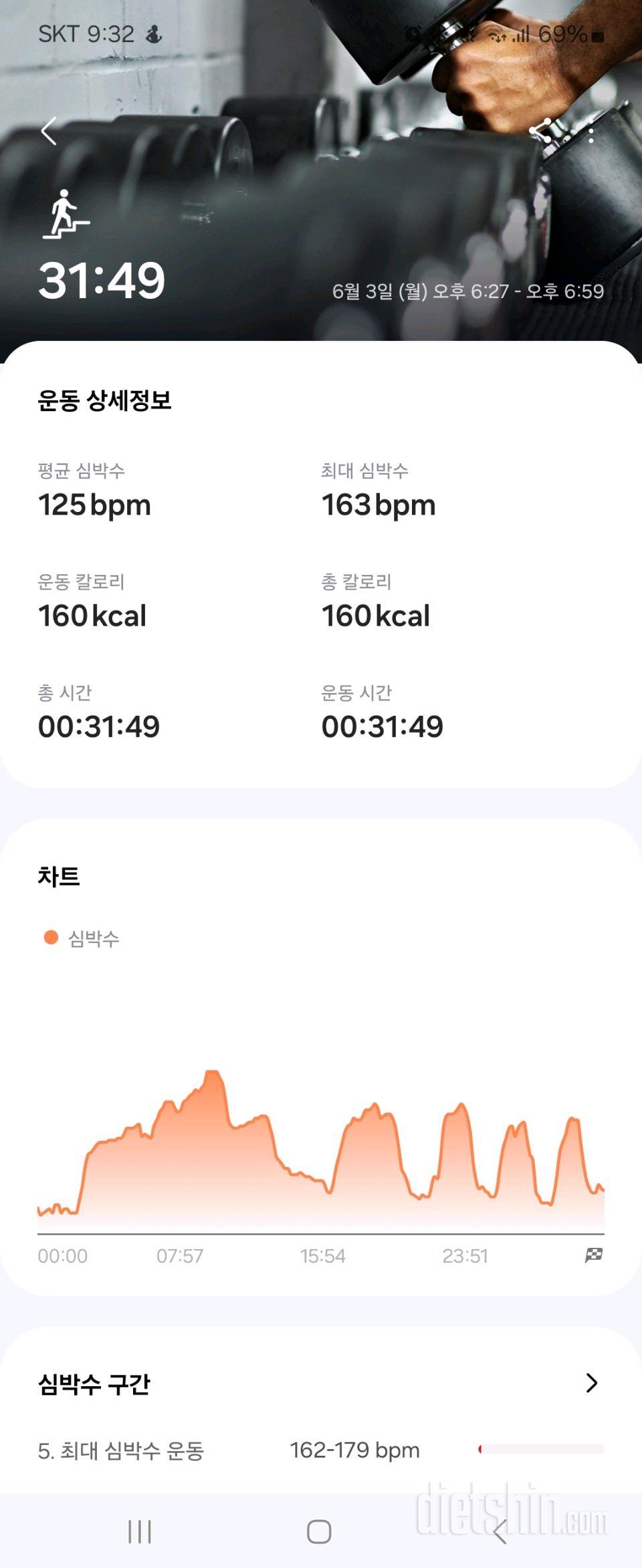 30일 유산소 운동31일차 성공!