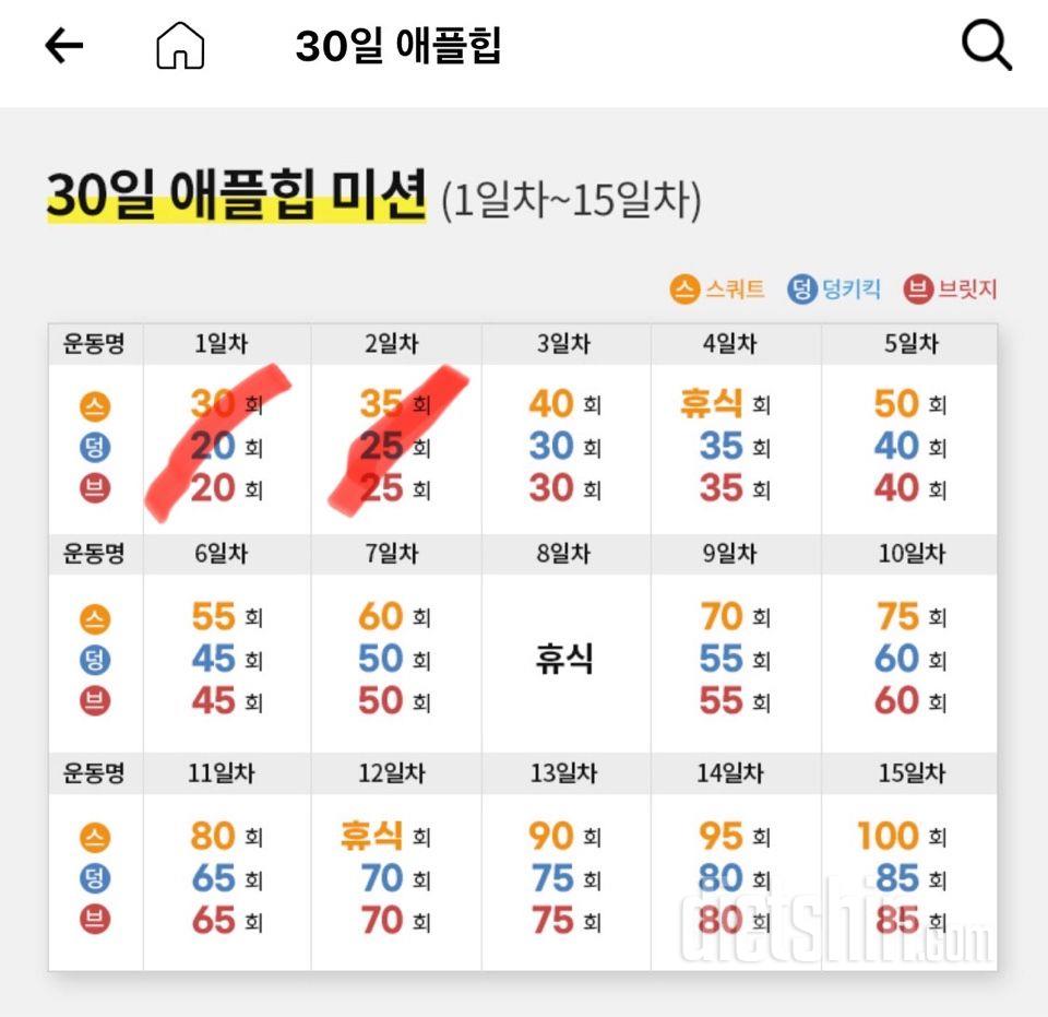 30일 애플힙2일차 성공!