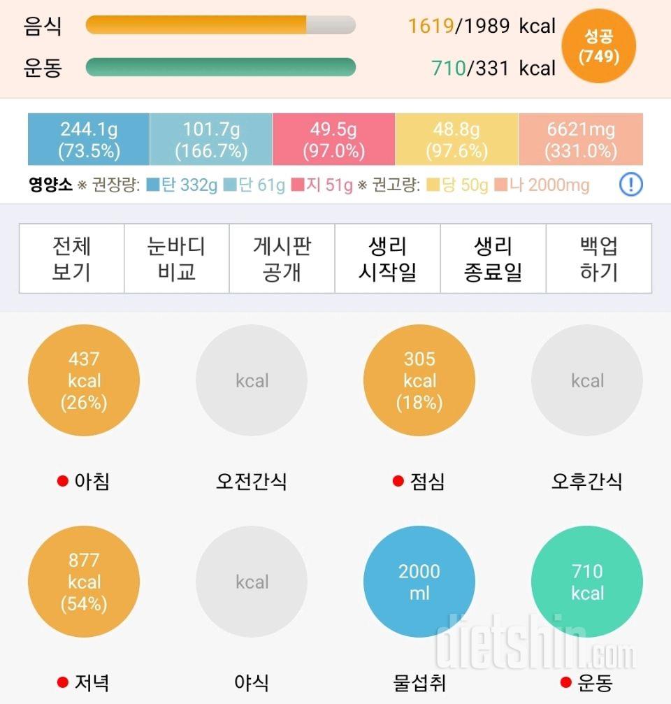 30일 밀가루 끊기294일차 성공!