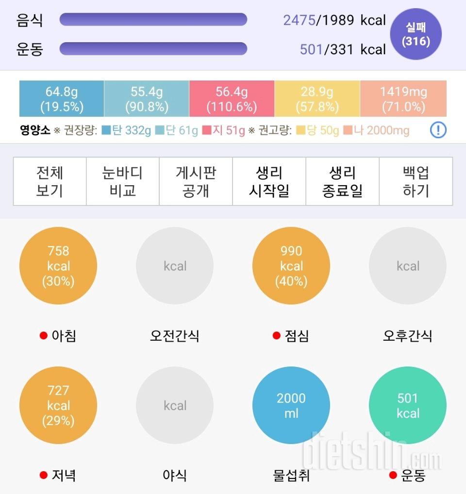 30일 밀가루 끊기299일차 성공!