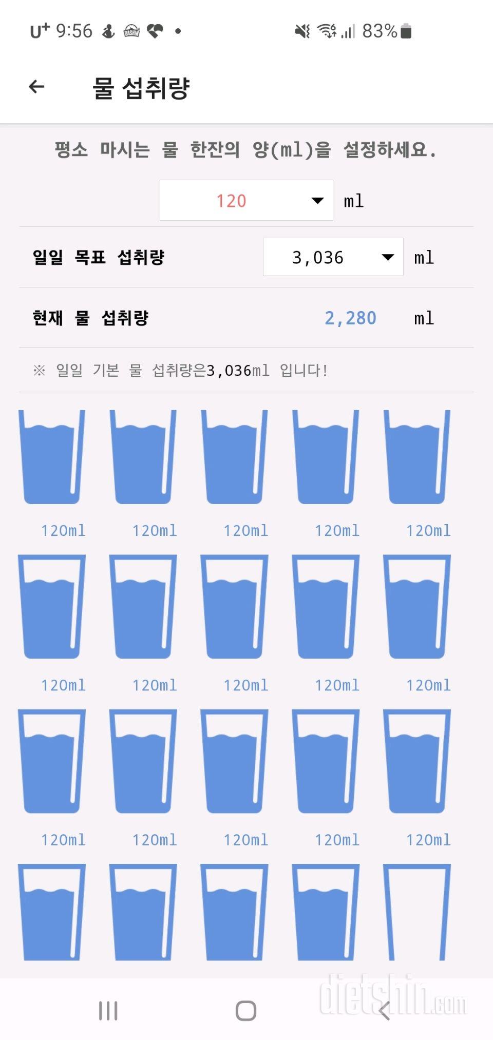 30일 하루 2L 물마시기3일차 성공!