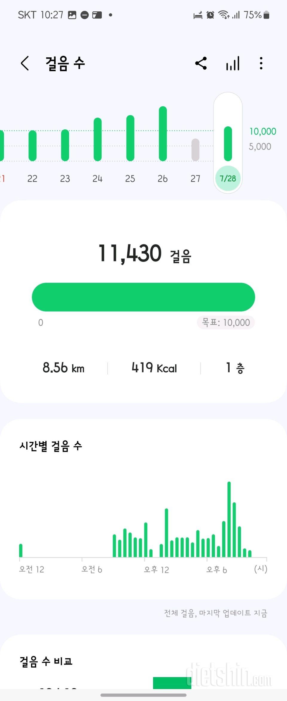 30일 만보 걷기24일차 성공!