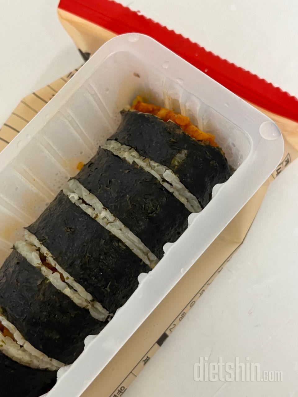 가벼운 곤약 현미 김밥에 낫토에 두유
