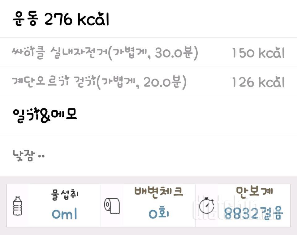 8월2일 하루 74.5