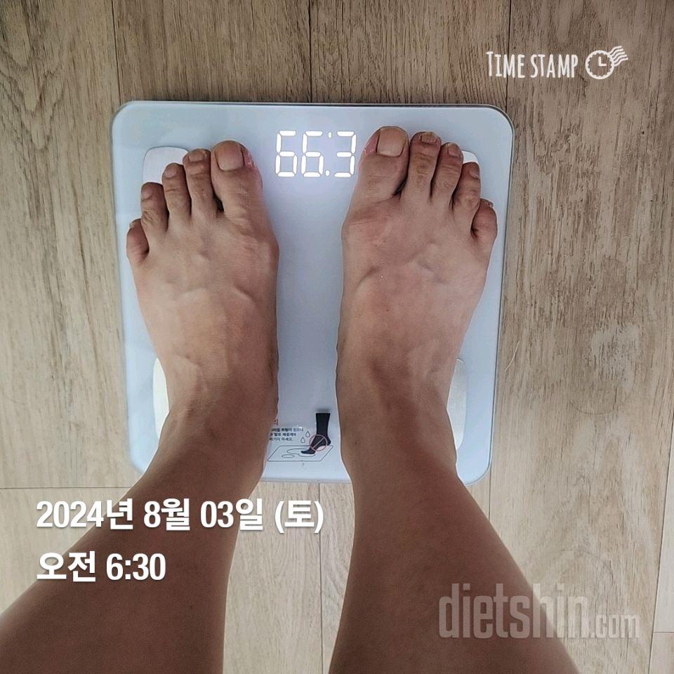 7일 아침 몸무게 재기41일차 성공!