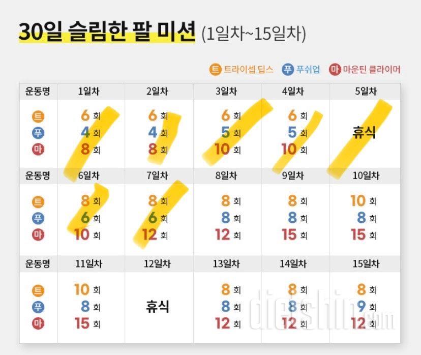 30일 슬림한 팔37일차 성공!