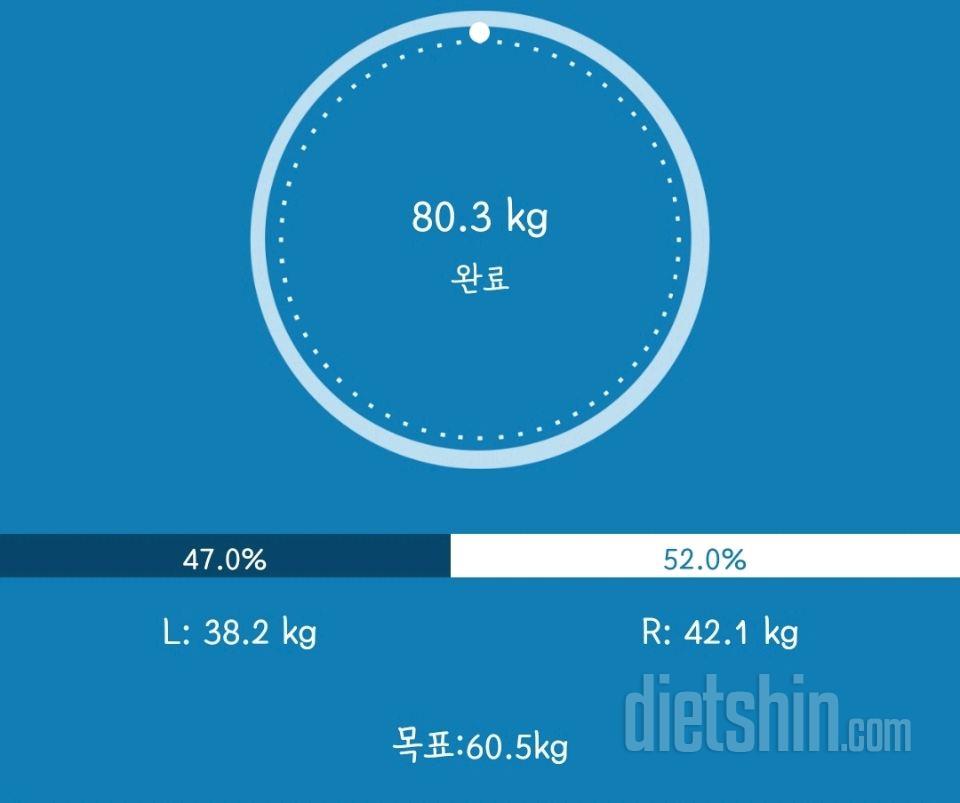 7일 아침 몸무게 재기5일차 성공!