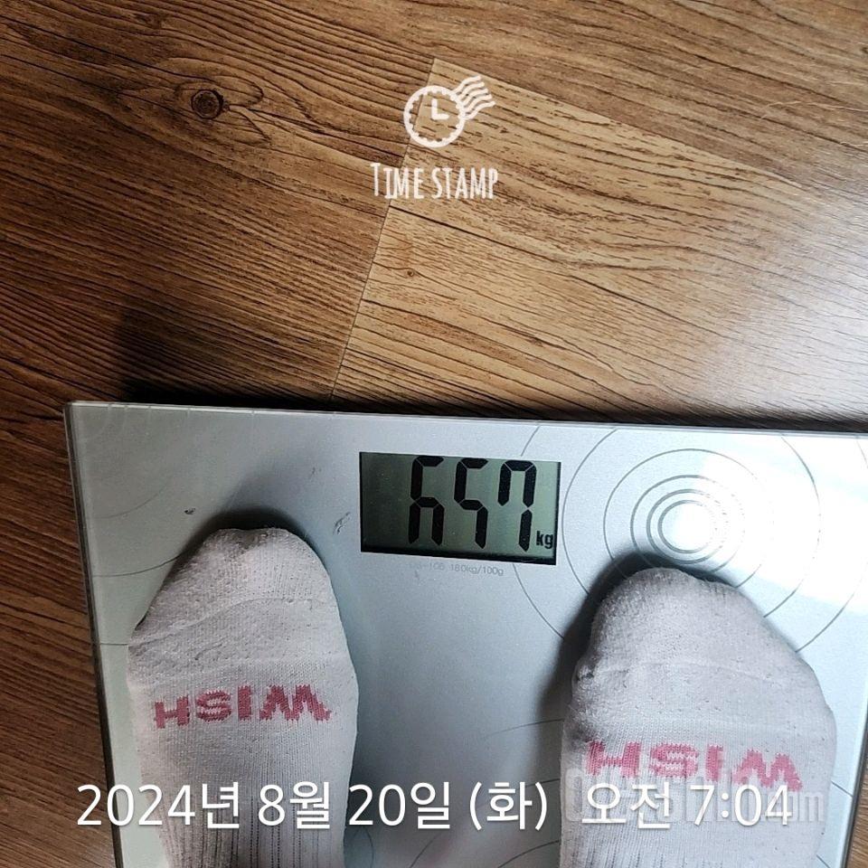 7일 아침 몸무게 재기244일차 성공!