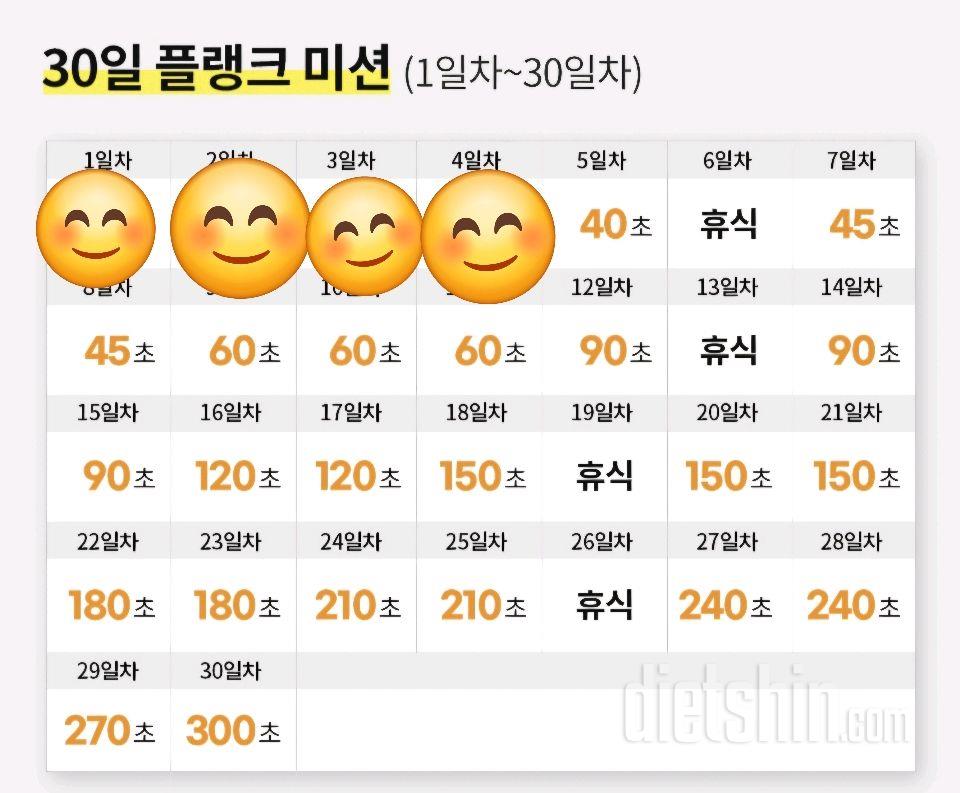 30일 플랭크36일차 성공!