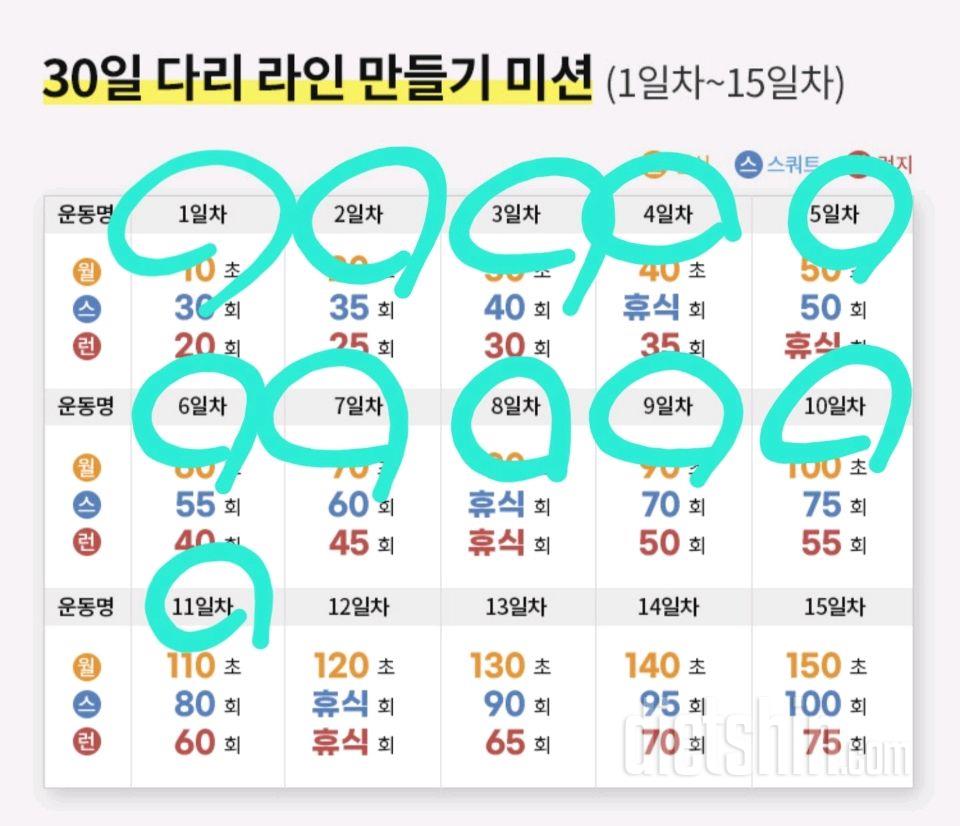 30일 다리라인 만들기11일차 성공!