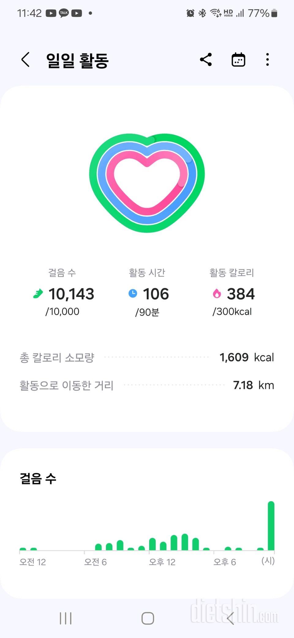 30일 만보 걷기110일차 성공!