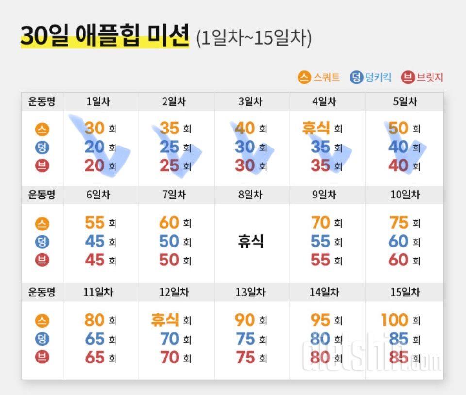 30일 애플힙5일차 성공!