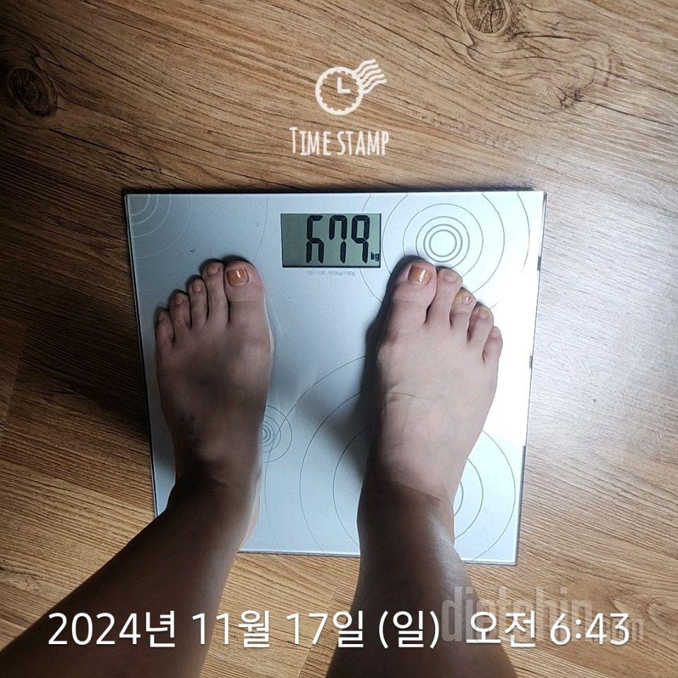 7일 아침 몸무게 재기312일차 성공!