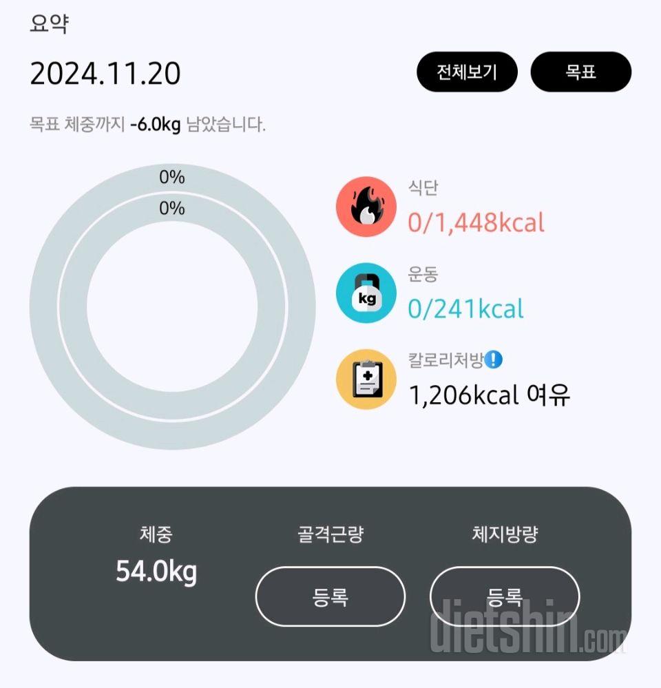 7일 아침 몸무게 재기5일차 성공!