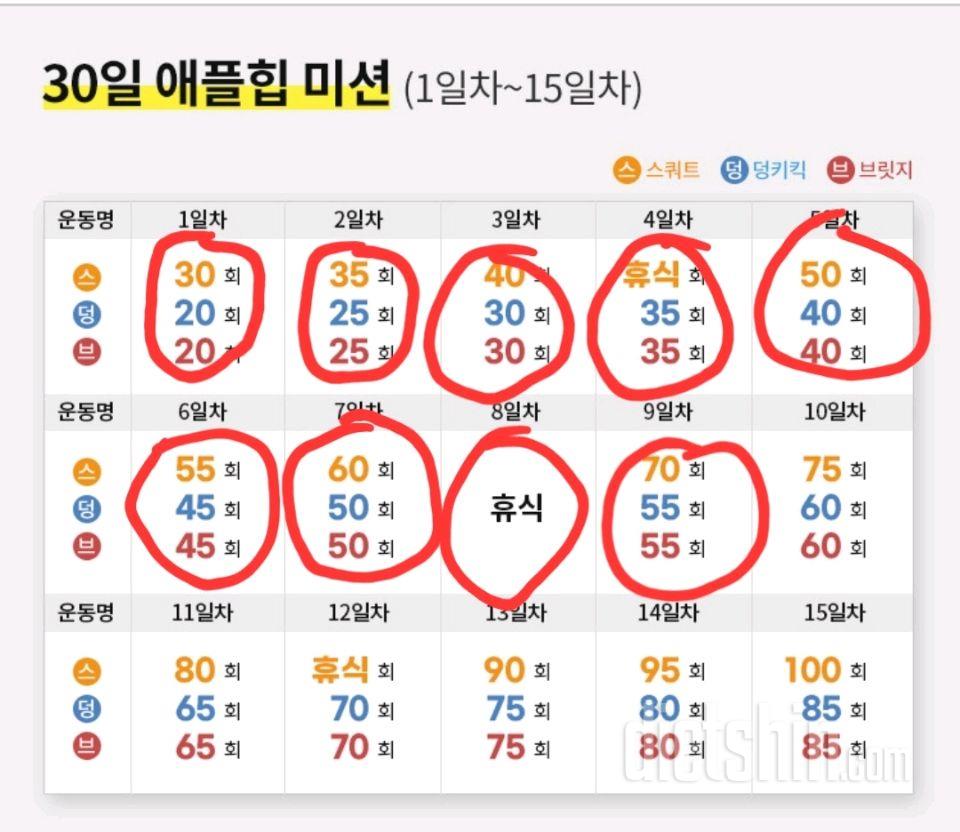 30일 애플힙9일차 성공!