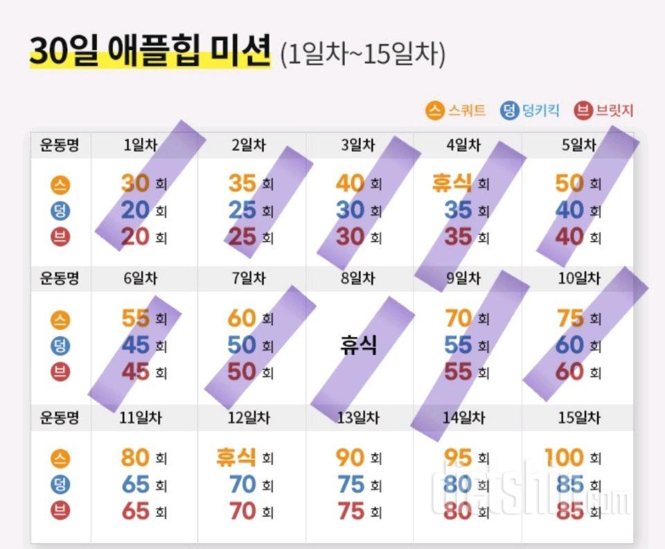 30일 애플힙10일차 성공!