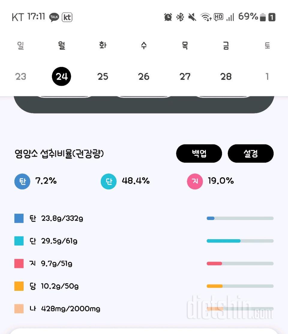 30일 당줄이기 1일차 성공!